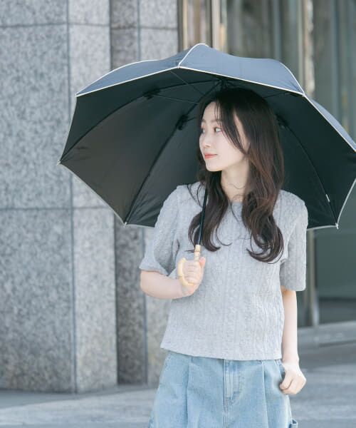 because 晴雨兼用パイピング長傘 （傘）｜＊＊SMELLY / スメリー