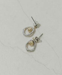 ボールメタルオーバルピアス
