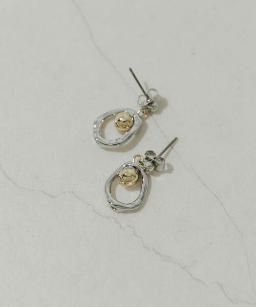 ＊＊SMELLY / スメリー ピアス・イヤリング | ボールメタルオーバルピアス（SLV/GLD）