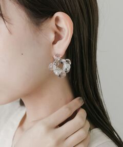 クリアモチーフピアス