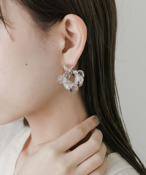 ＊＊SMELLY / スメリー ピアス・イヤリング | クリアモチーフピアス（CLR）