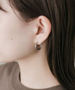 ステンレスツイストフープピアス