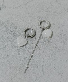 ステンレスハートドロップ2WAYピアス