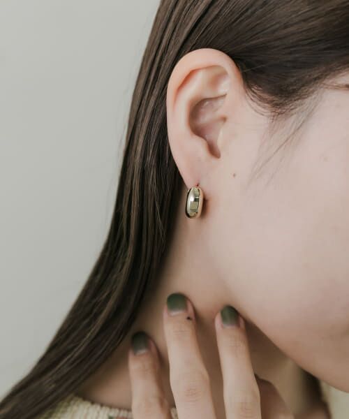 ＊＊SMELLY / スメリー ピアス・イヤリング | メタルプックリワンタッチピアス（GLD）