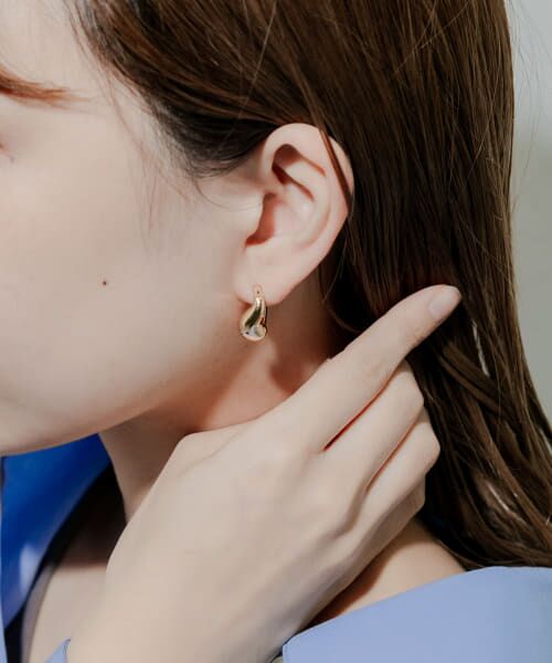 ＊＊SMELLY / スメリー ピアス・イヤリング | ウェーブプックリイヤリング（GLD）