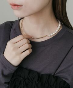 グラデーションパールネックカフ