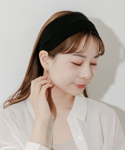 ＊＊SMELLY / スメリー カチューシャ・カチューム・その他 | リブヘアバンド（BLK）