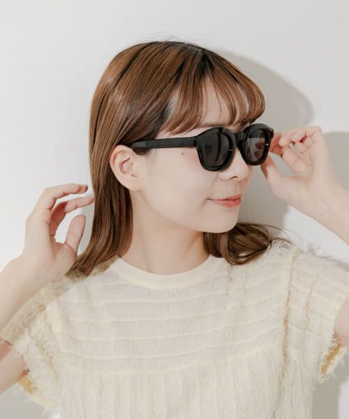 ＊＊SMELLY / スメリー サングラス・メガネ | ワイドフレームサングラス（BLK）