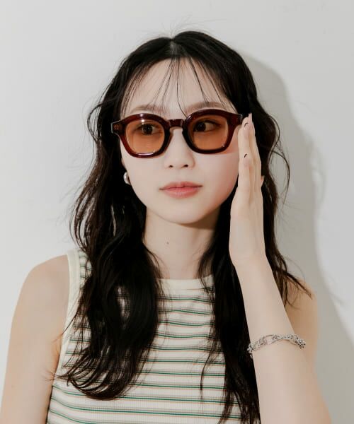 ＊＊SMELLY / スメリー サングラス・メガネ | ワイドフレームサングラス（BRN）