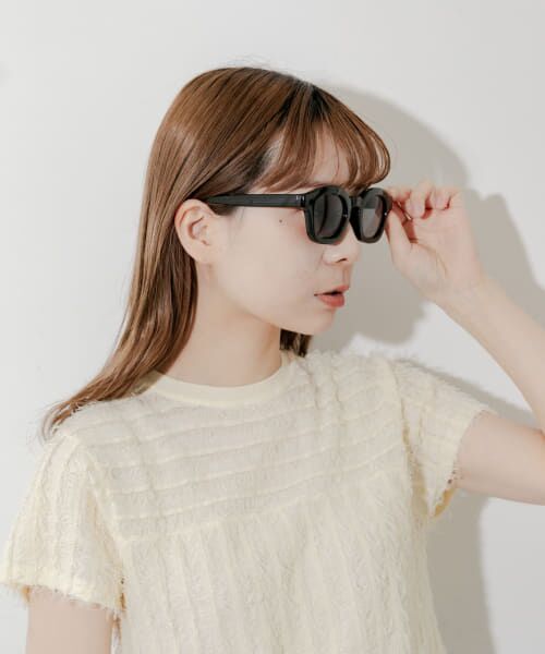 サングラス メガネ Few by NEW.｜ボストン型 サングラス 眼鏡 太縁 黒縁 めがね