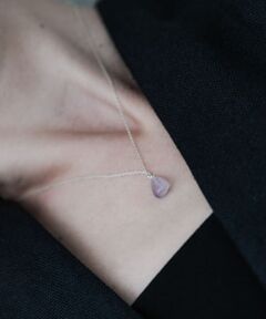 so’　amethyst slide necklace