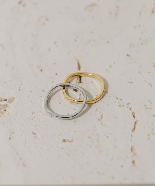 ＊＊SMELLY / スメリー リング | ステンレスコンビ2セットリング（GLD/SLV）