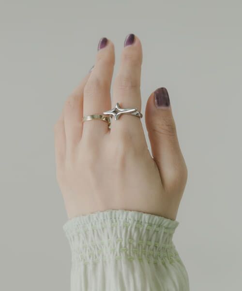 ＊＊SMELLY / スメリー リング | スターモチーフ2セットリング（GLD/SLV）