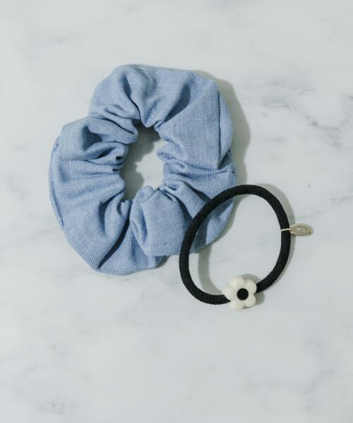 ＊＊SMELLY / スメリー ヘアゴム・シュシュ | デニムフラワー2セットヘアゴム（BLU）