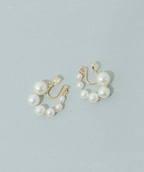 ＊＊SMELLY / スメリー ピアス・イヤリング | パールオメガイヤリング（GD/IV）