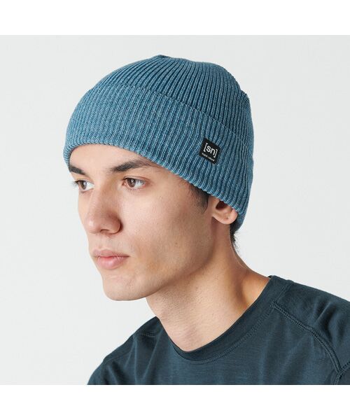 [sn]super.natural / エスエヌ スーパー・ナチュラル ニットキャップ | JP ユニセックス ウール×コットン ビーニー | 詳細3
