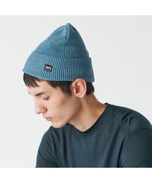 [sn]super.natural / エスエヌ スーパー・ナチュラル ニットキャップ | JP ユニセックス ウール×コットン ビーニー | 詳細4
