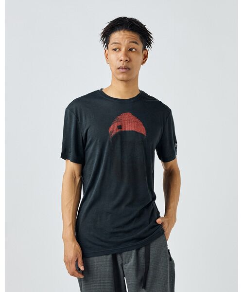 [sn]super.natural/エスエヌ スーパー・ナチュラル 【25SS 新色】M SN セーラー Tシャツ Blueberry/Jet Black/ L