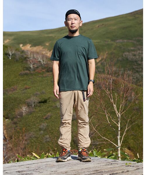 [sn]super.natural / エスエヌ スーパー・ナチュラル [sn] × YAMA HACK マウンテン ベーシック Tシャツ 半袖(ユニセックス) sn] × YAMA HACK マウンテン ベーシック Tシャツ 半袖(ユニ