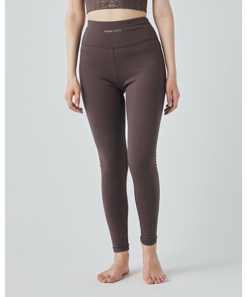 [sn]super.natural/エスエヌ スーパー・ナチュラル W ハイライズ タイツ Raisin M