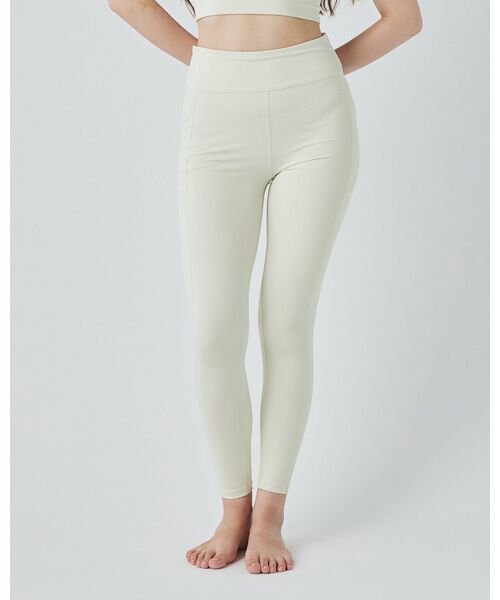 [sn]super.natural/エスエヌ スーパー・ナチュラル JP ハイライズ タイツ Sand White M