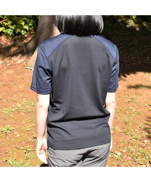 [sn]super.natural / エスエヌ スーパー・ナチュラル Tシャツ | 山旅×[sn] Regular Fit Back-Mesh S/S TEE | 詳細1