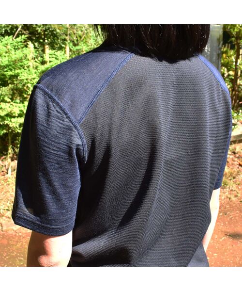 [sn]super.natural / エスエヌ スーパー・ナチュラル Tシャツ | 山旅×[sn] Regular Fit Back-Mesh S/S TEE | 詳細2