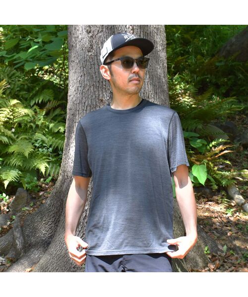 [sn]super.natural / エスエヌ スーパー・ナチュラル Tシャツ | 山旅×[sn] Regular Fit Back-Mesh S/S TEE | 詳細16