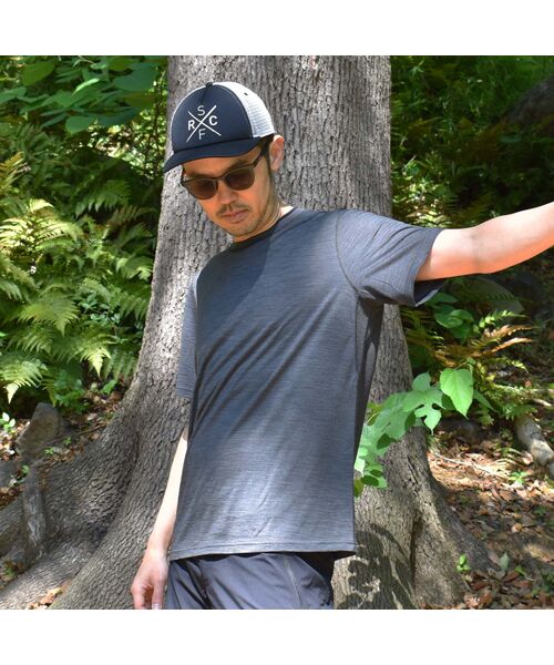 [sn]super.natural / エスエヌ スーパー・ナチュラル Tシャツ | 山旅×[sn] Regular Fit Back-Mesh S/S TEE | 詳細17