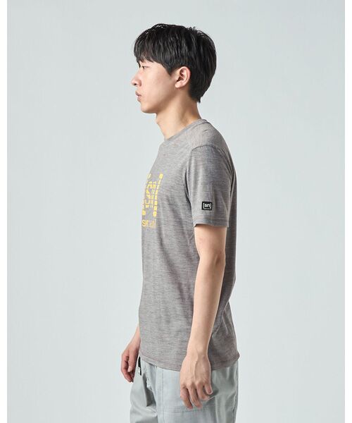[sn]super.natural / エスエヌ スーパー・ナチュラル Tシャツ | M GRID LOGO TEE | 詳細1