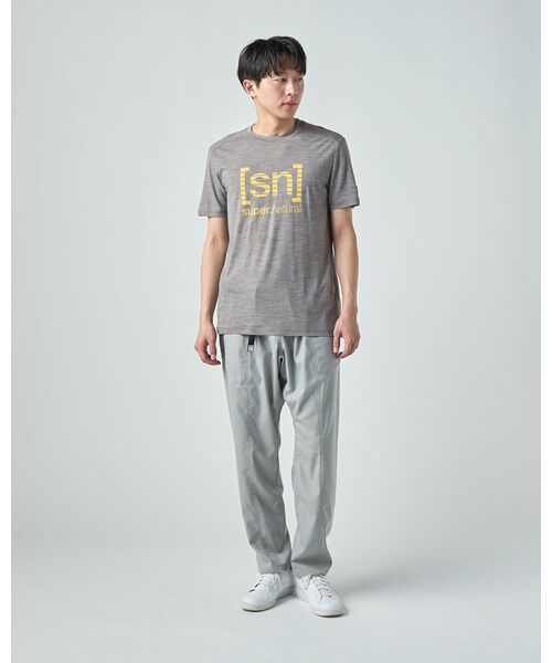 [sn]super.natural / エスエヌ スーパー・ナチュラル Tシャツ | M GRID LOGO TEE | 詳細3