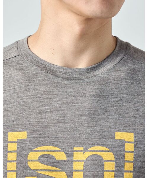 [sn]super.natural / エスエヌ スーパー・ナチュラル Tシャツ | M GRID LOGO TEE | 詳細4