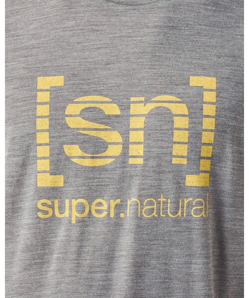 [sn]super.natural / エスエヌ スーパー・ナチュラル Tシャツ | M GRID LOGO TEE | 詳細5