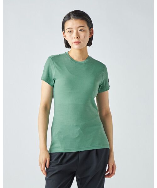 [sn]super.natural / エスエヌ スーパー・ナチュラル Tシャツ | W SIERRA140 TEE（Lagoon Green）
