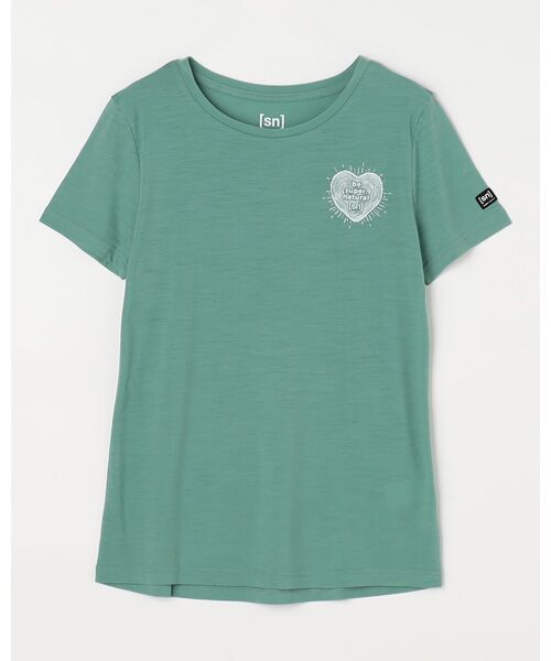 [sn]super.natural / エスエヌ スーパー・ナチュラル Tシャツ | W LITTLE HEARTWOOD TEE | 詳細1