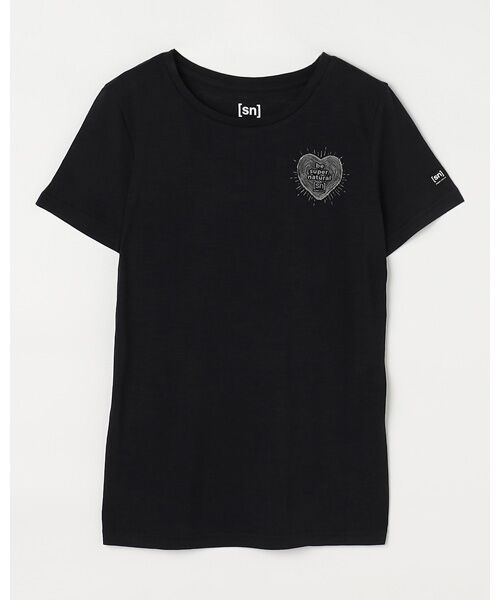 [sn]super.natural / エスエヌ スーパー・ナチュラル Tシャツ | W LITTLE HEARTWOOD TEE | 詳細2