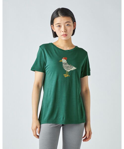 [sn]super.natural / エスエヌ スーパー・ナチュラル Tシャツ | W JOHNNY TEE（Pacific/Various）