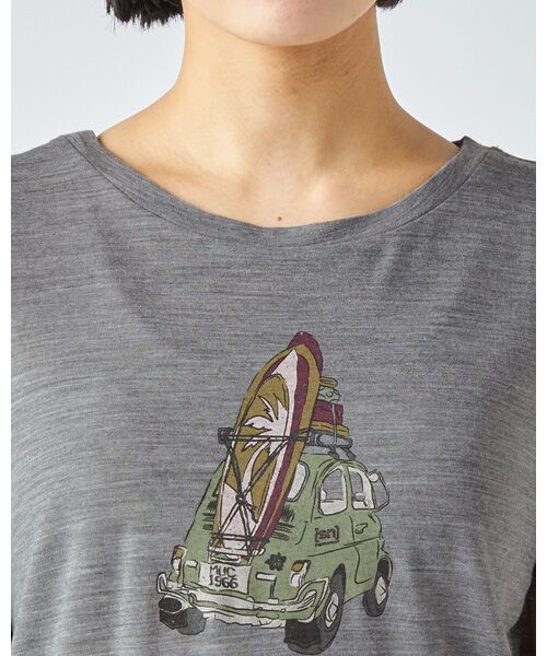 [sn]super.natural / エスエヌ スーパー・ナチュラル Tシャツ | W SURFCAR TEE | 詳細4