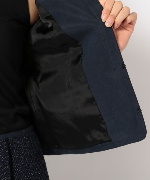 **SONIA RYKIEL COLLECTION / ソニア リキエル コレクション ノーカラージャケット | デニムライクツィード ジャケット | 詳細10