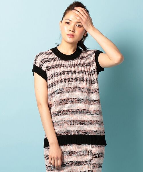 ＊＊SONIA RYKIEL COLLECTION / ソニア リキエル コレクション ニット・セーター | 【セットアップ】サーカスフロランタン チュニックニット（ブラック系1）