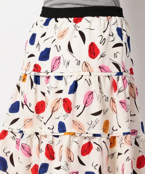 SONIA RYKIEL 花柄 レーヨン ラップアラウンドスカート T38