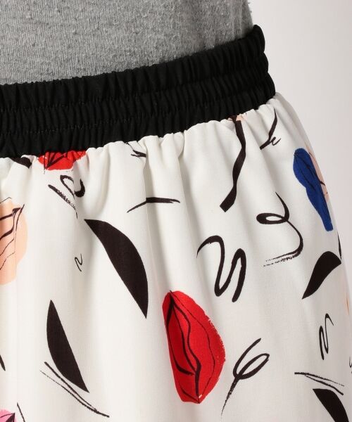 SONIA RYKIEL 花柄 レーヨン ラップアラウンドスカート T38