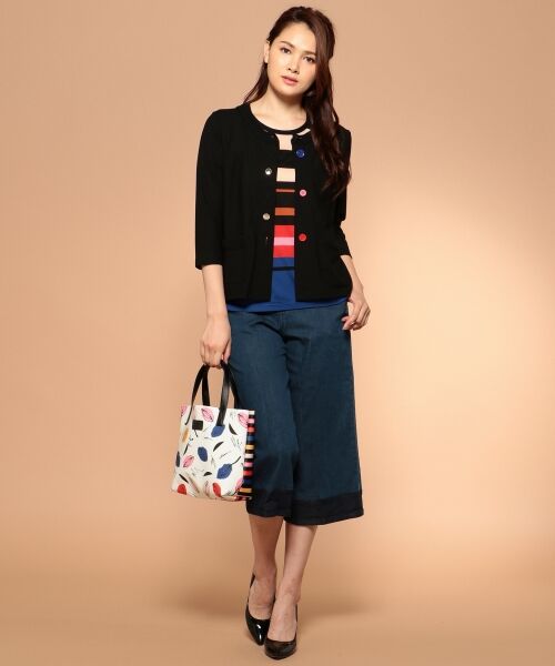 ＊＊SONIA RYKIEL COLLECTION / ソニア リキエル コレクション Tシャツ | マルチボーダーパネル カットソー | 詳細6