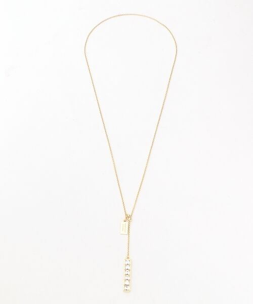 ＊＊SONIA RYKIEL COLLECTION / ソニア リキエル コレクション ネックレス・ペンダント・チョーカー | ラインストーンY字 ネックレス（シルバー系）