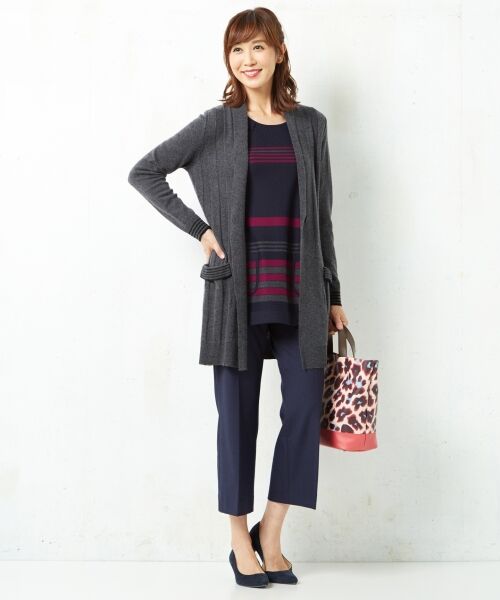 ＊＊SONIA RYKIEL COLLECTION / ソニア リキエル コレクション ニット・セーター | 【洗える】クラシックボーダーチュニック ニット | 詳細11