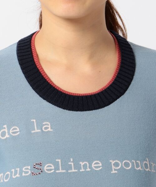 セール】 【洗える】リーブルカラーモチーフ刺繍 ニット （ニット