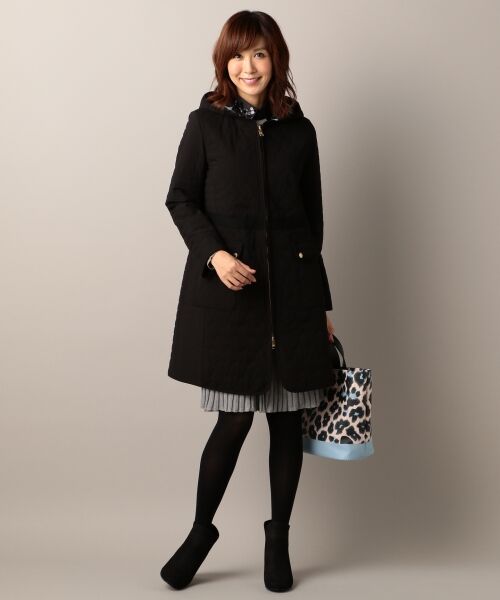 ＊＊SONIA RYKIEL COLLECTION / ソニア リキエル コレクション その他アウター | 【吸湿発熱性】冬素材キルティング中綿フード付き コート | 詳細1