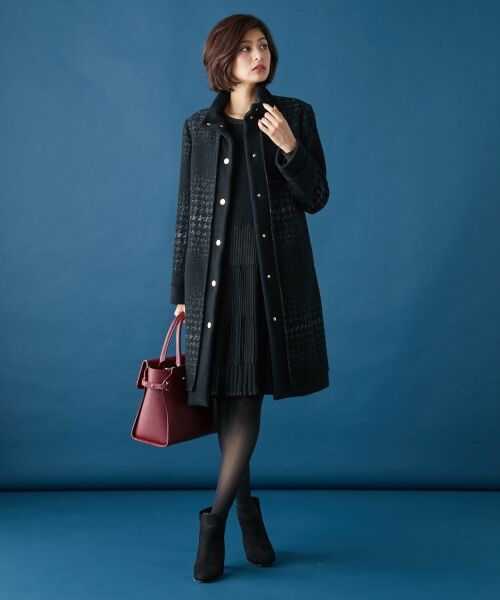 ＊＊SONIA RYKIEL COLLECTION / ソニア リキエル コレクション その他アウター | ハウンドトゥースジャガード コート | 詳細2