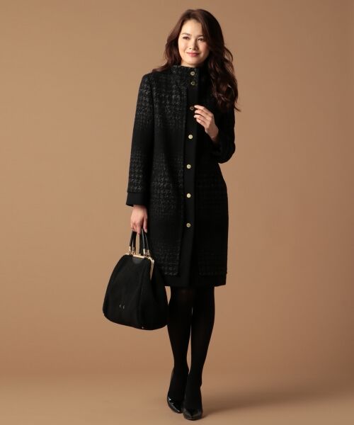 ＊＊SONIA RYKIEL COLLECTION / ソニア リキエル コレクション その他アウター | ハウンドトゥースジャガード コート | 詳細4