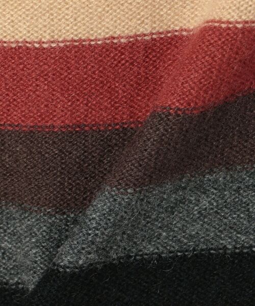 セール】 ボエムボーダーカシミヤタートルネック ニット （ニット